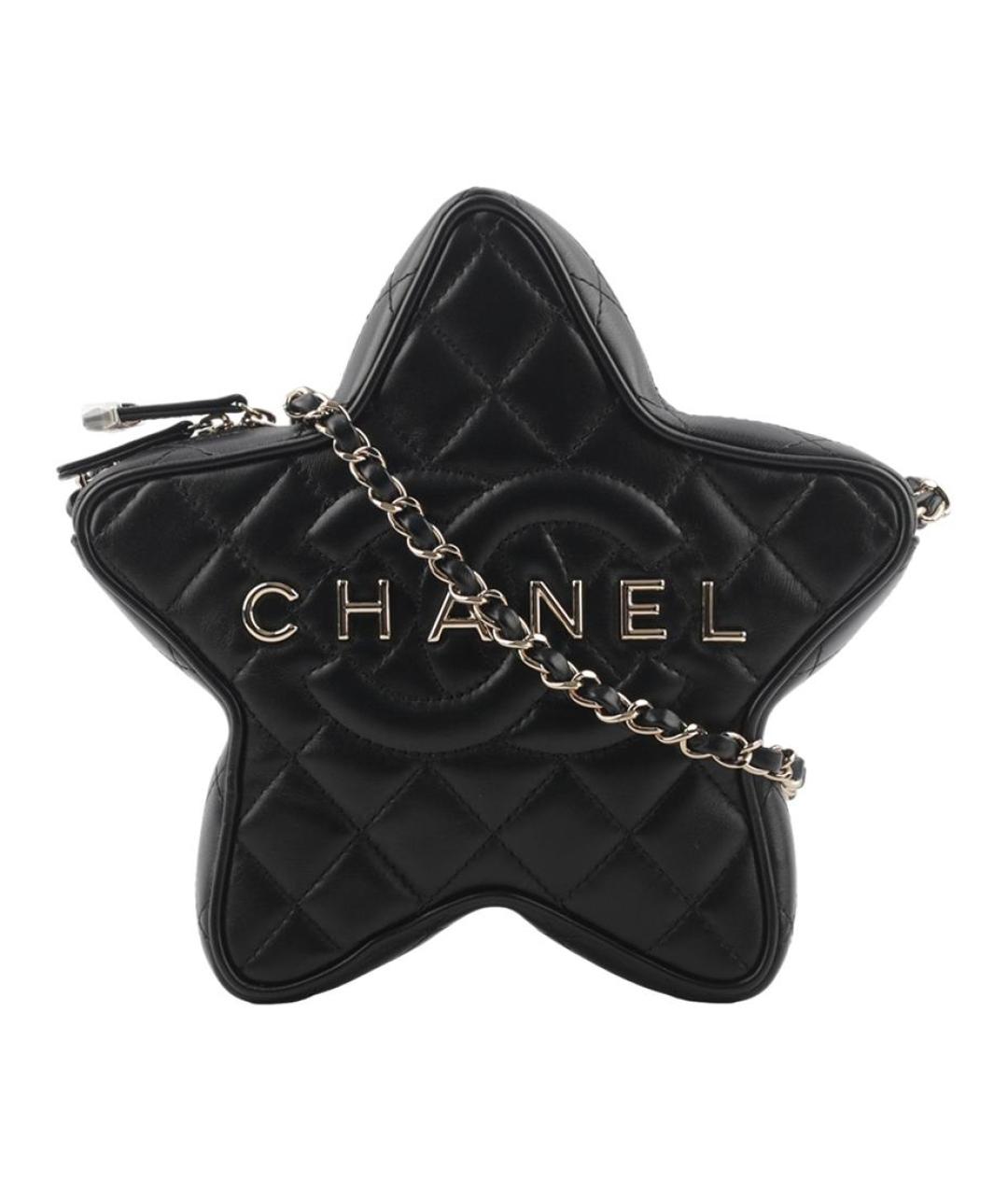 CHANEL Черная кожаная сумка через плечо, фото 1