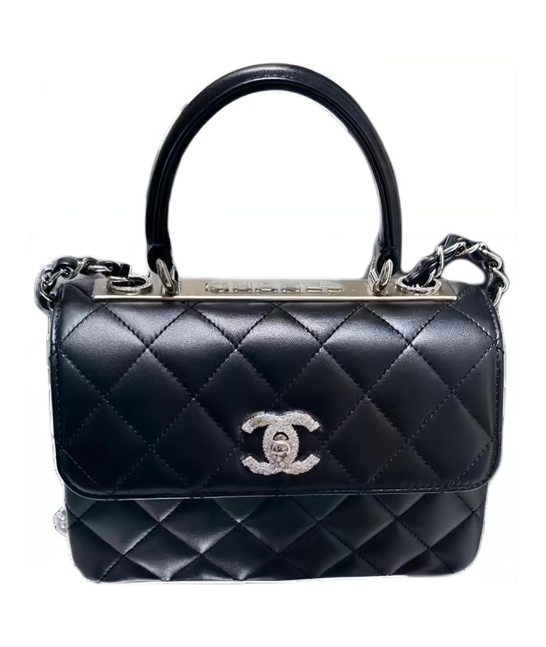 CHANEL Черная кожаная сумка через плечо, фото 1