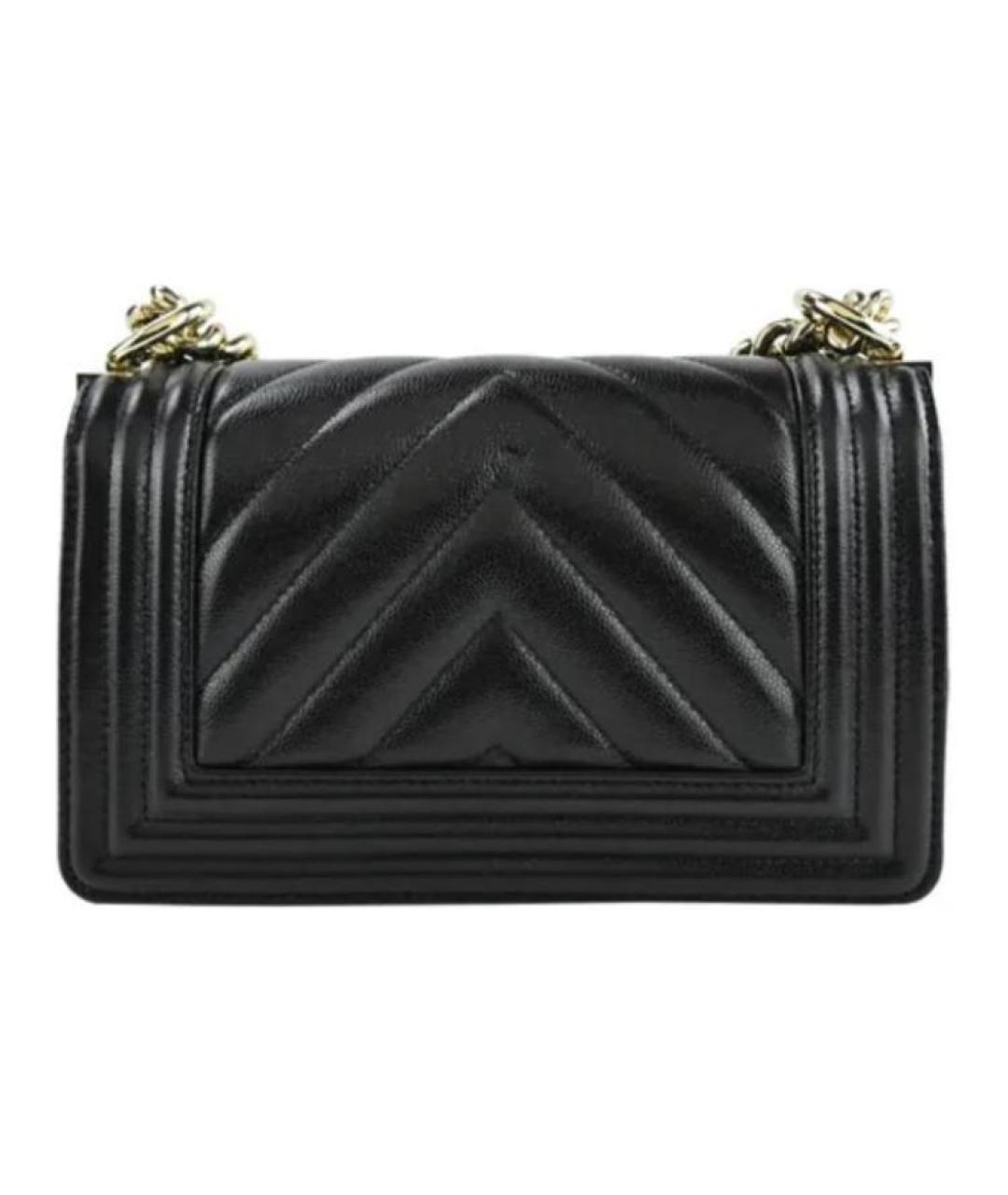 CHANEL Черная кожаная сумка через плечо, фото 2