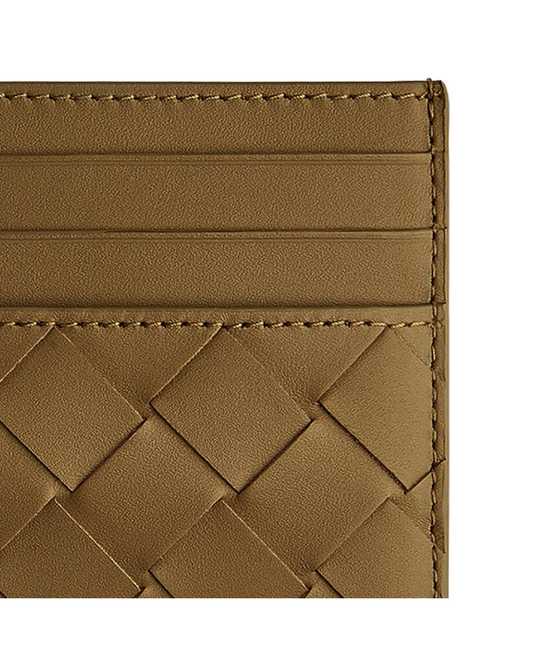 BOTTEGA VENETA Хаки кожаный кардхолдер, фото 2