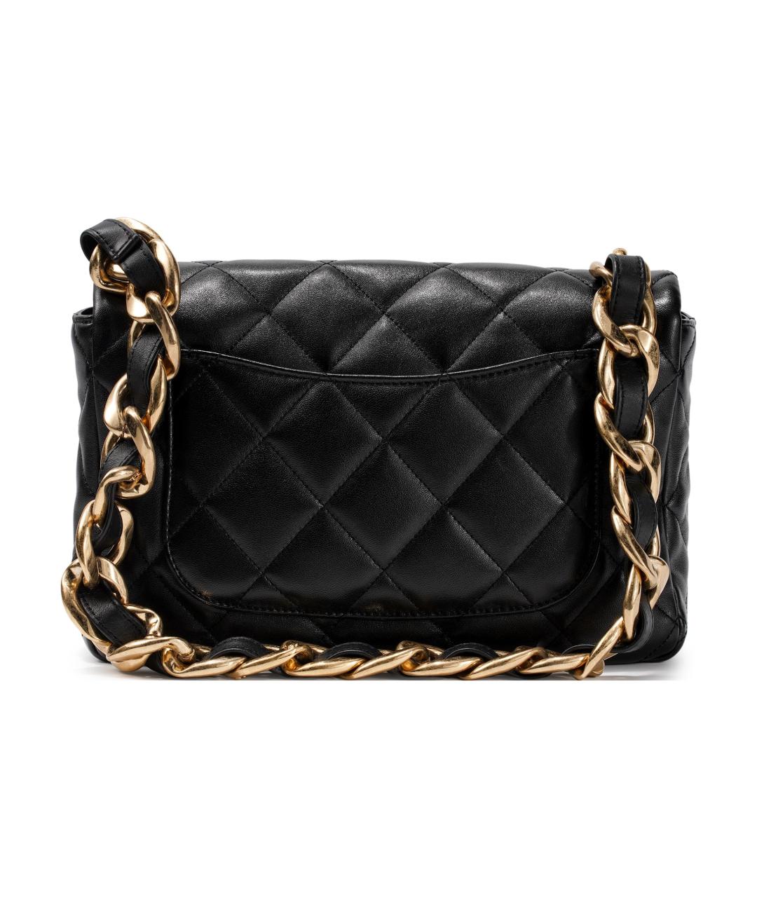 CHANEL Черная кожаная сумка через плечо, фото 3