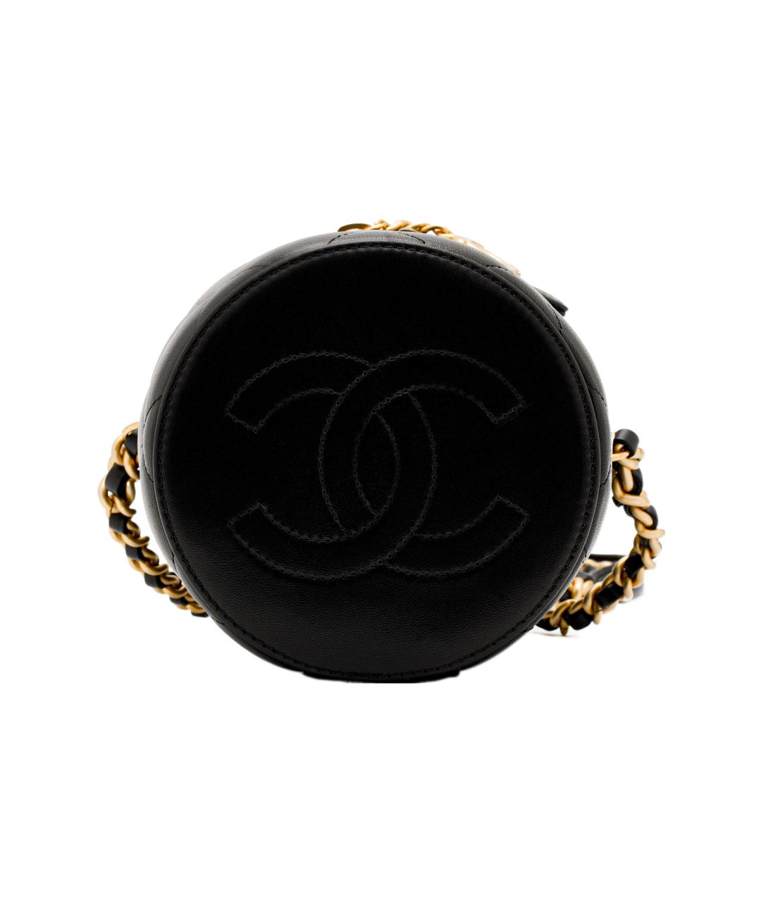 CHANEL Черная кожаная косметичка, фото 4