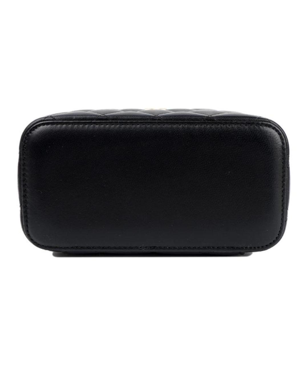 CHANEL Черная кожаная сумка через плечо, фото 5