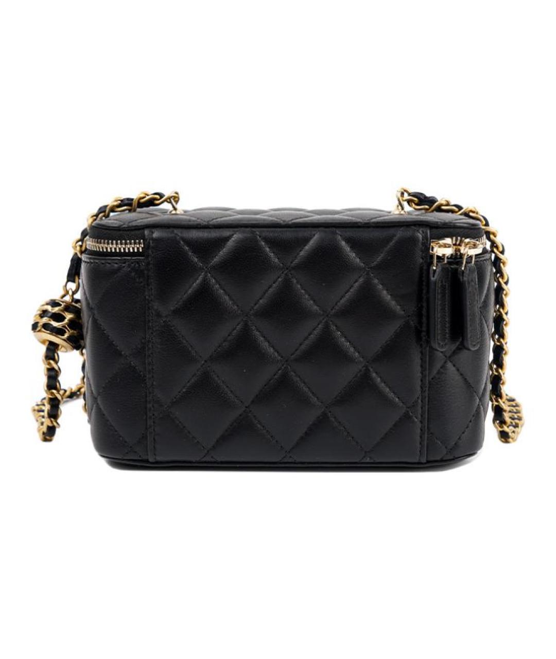 CHANEL Черная кожаная сумка через плечо, фото 3
