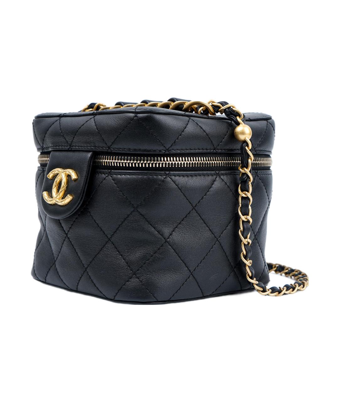 CHANEL Черная кожаная сумка через плечо, фото 2