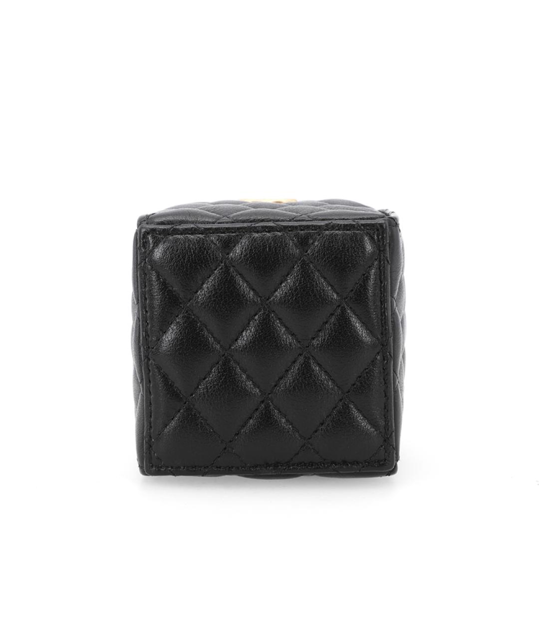 CHANEL Черная кожаная сумка через плечо, фото 8