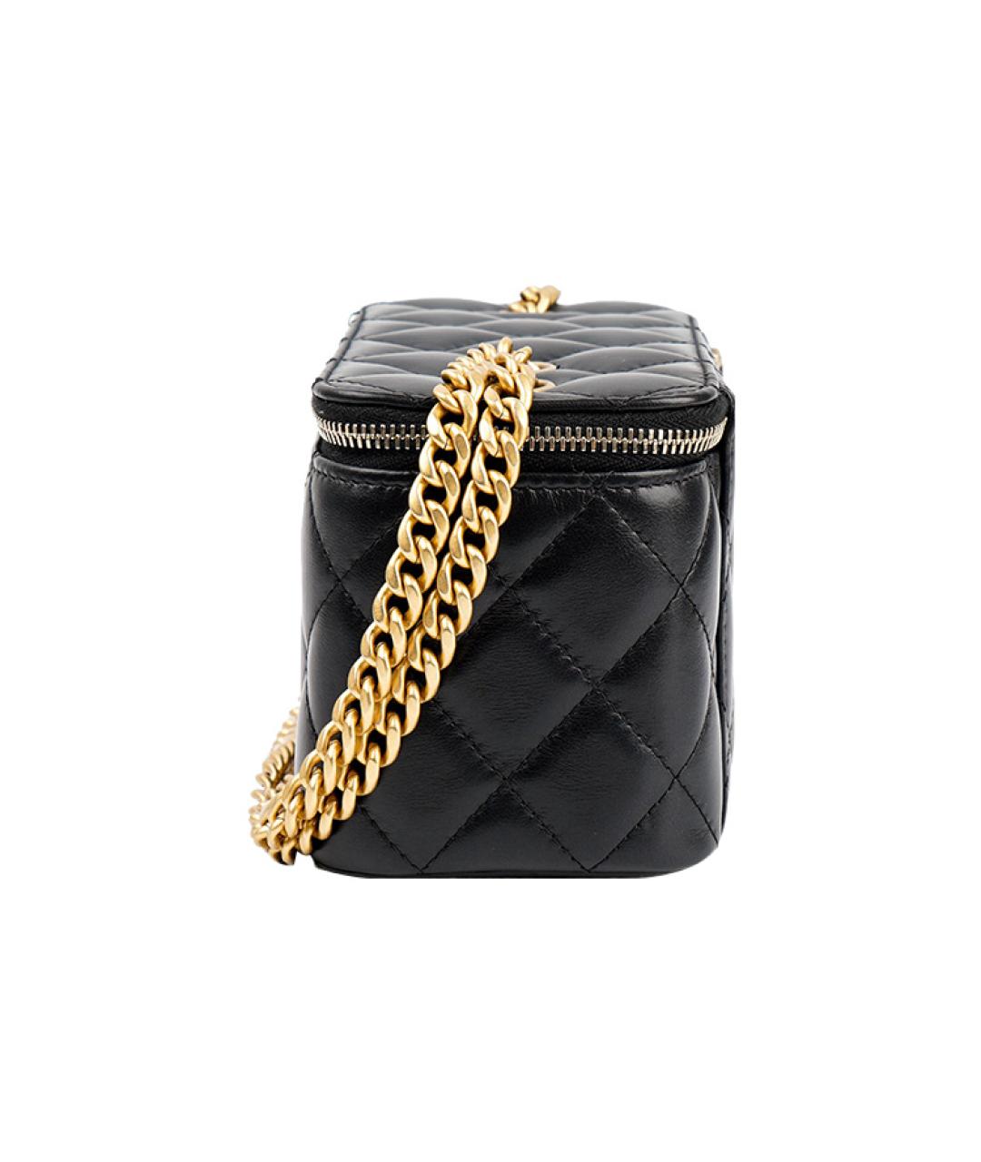 CHANEL Черная кожаная сумка через плечо, фото 4