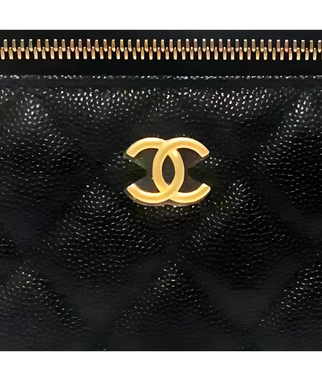 CHANEL Черная кожаная сумка через плечо, фото 3