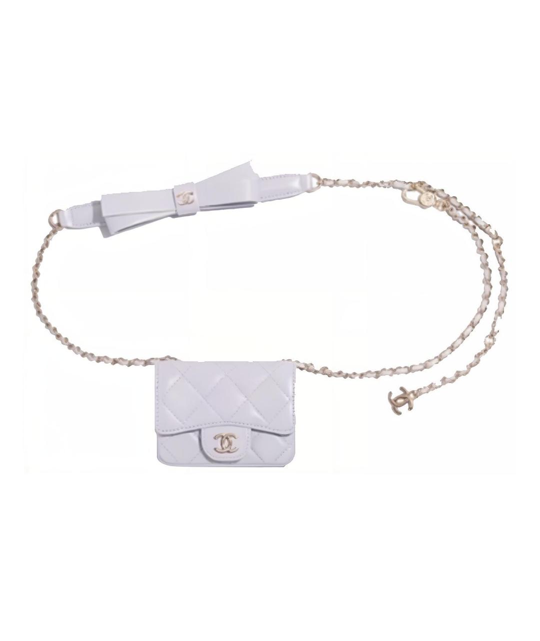 CHANEL Фиолетовая кожаная поясная сумка, фото 1