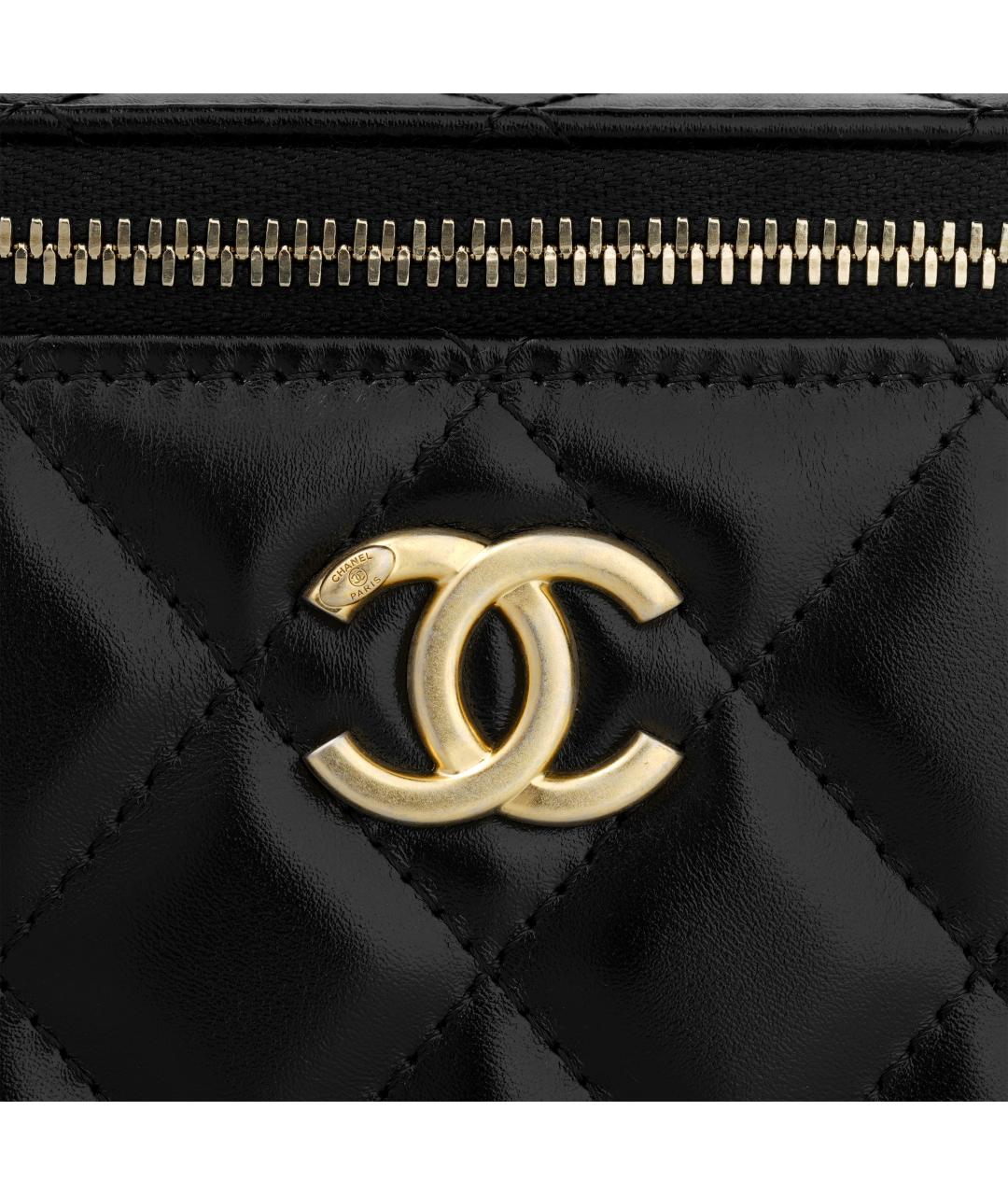 CHANEL Черная кожаная сумка через плечо, фото 6