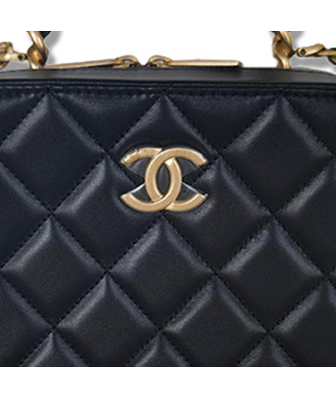 CHANEL Черная кожаная сумка через плечо, фото 4