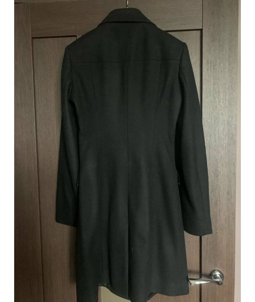 HUGO BOSS Черное шерстяное пальто, фото 2