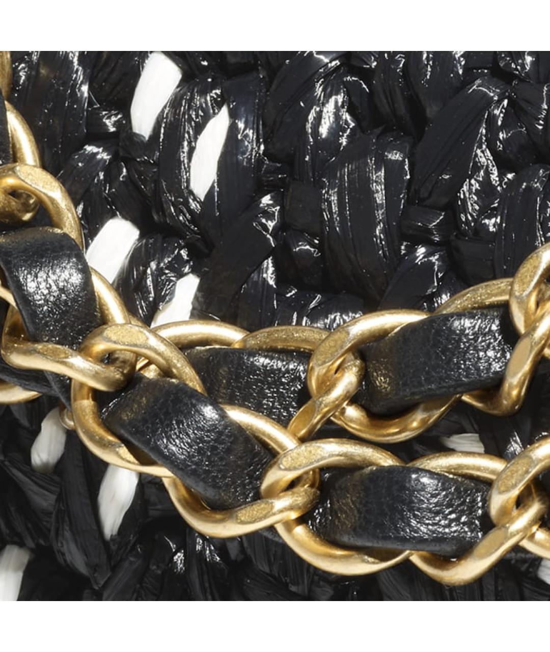 CHANEL Черная твидовая сумка через плечо, фото 3