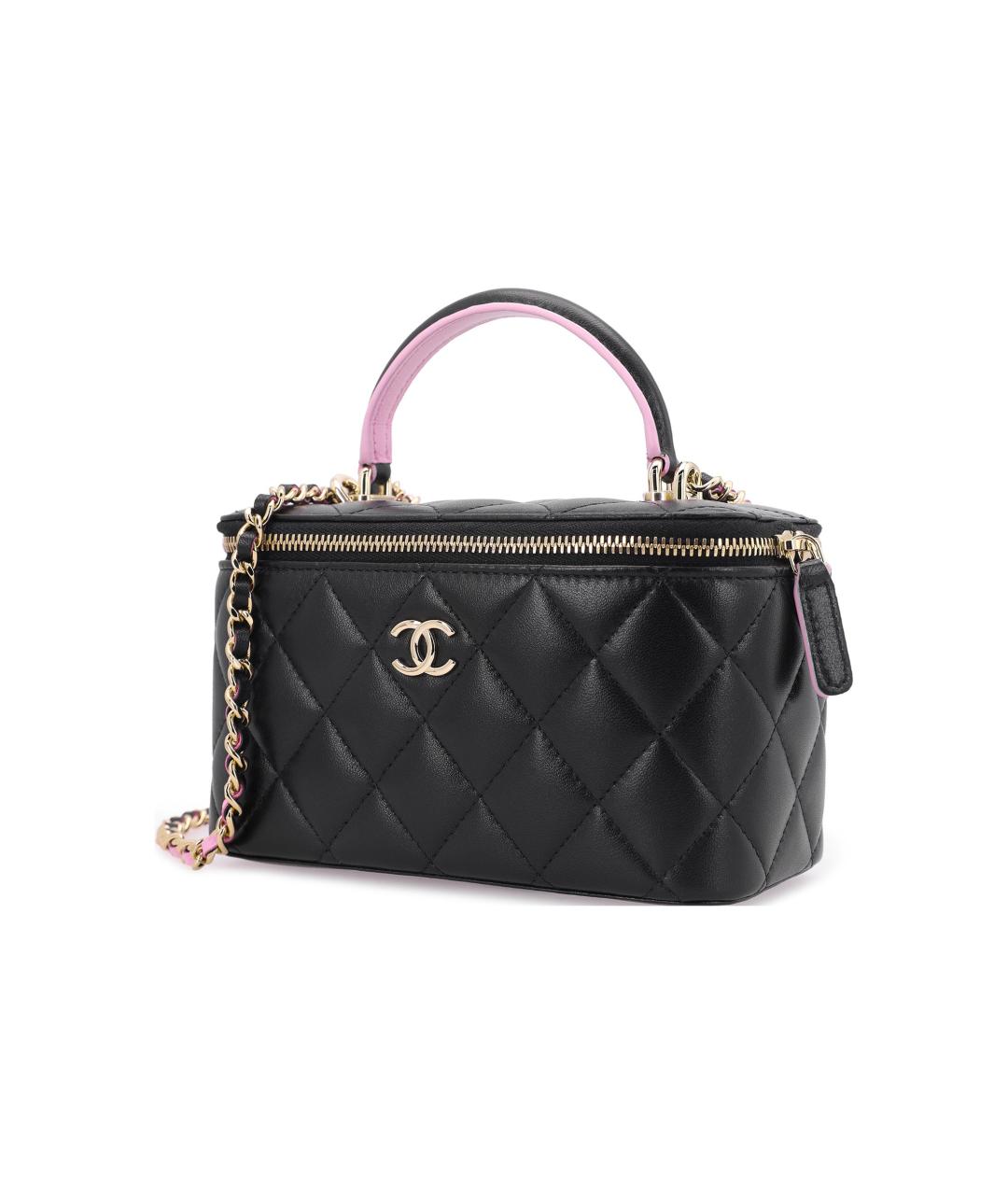 CHANEL Черная кожаная сумка через плечо, фото 2