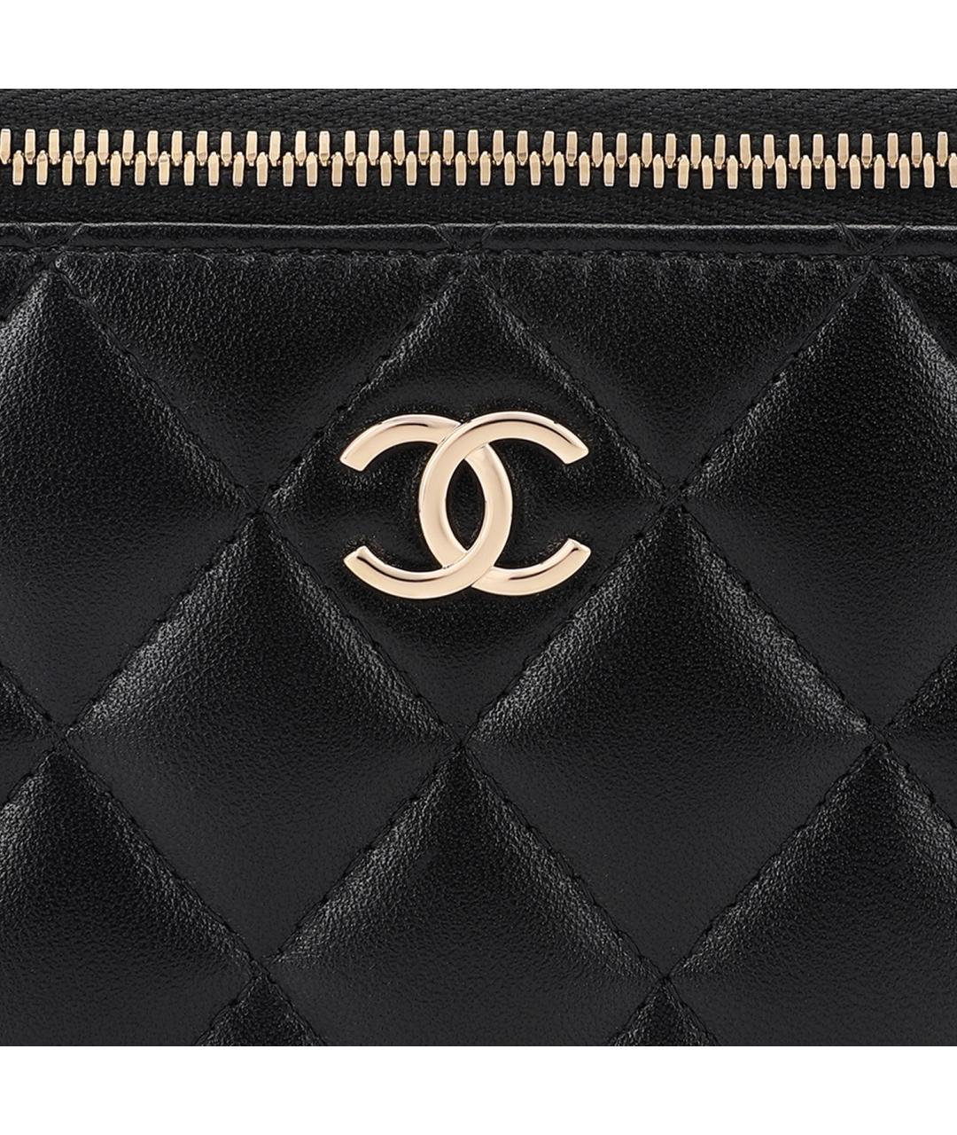 CHANEL Черная кожаная сумка через плечо, фото 6