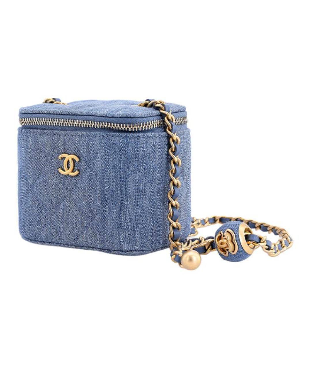 CHANEL Синяя сумка через плечо, фото 3