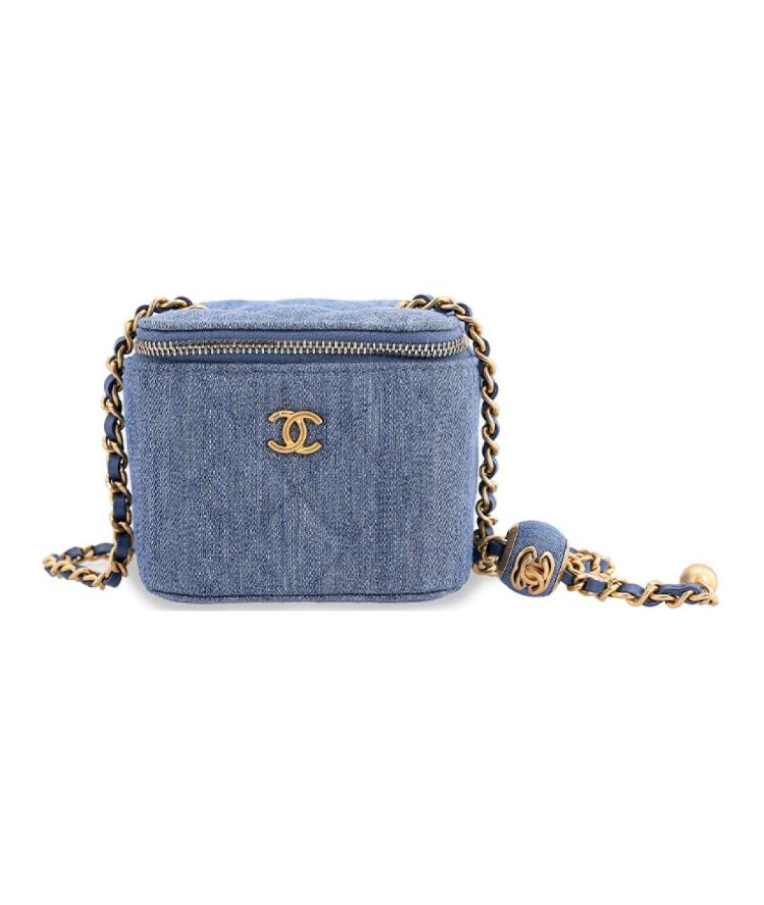 CHANEL Синяя сумка через плечо, фото 2
