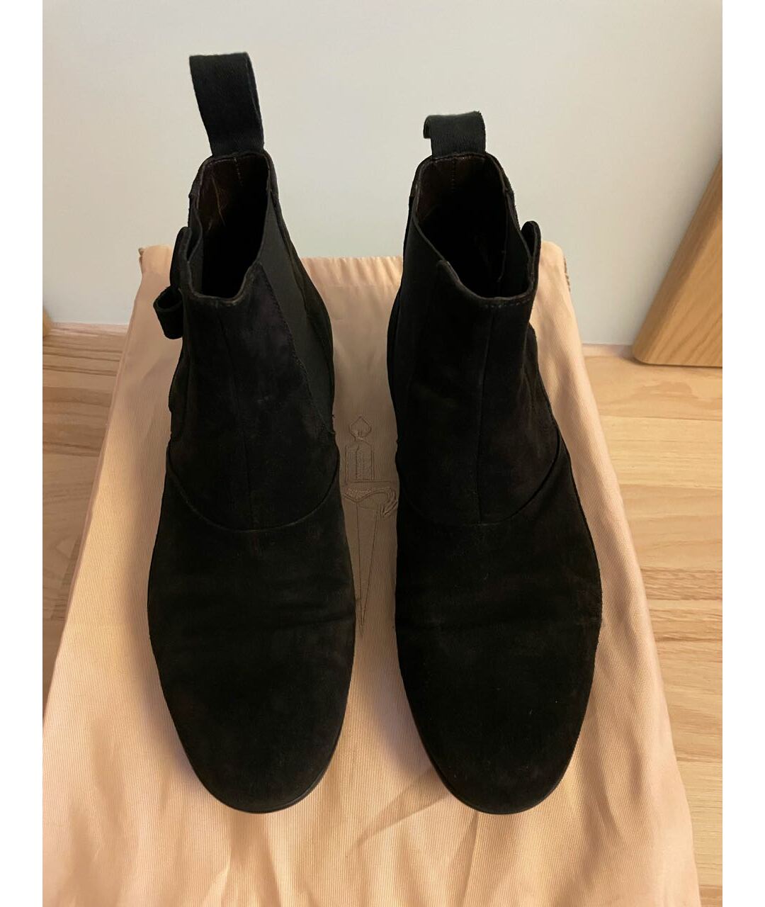 CESARE PACIOTTI Черные замшевые высокие ботинки, фото 5