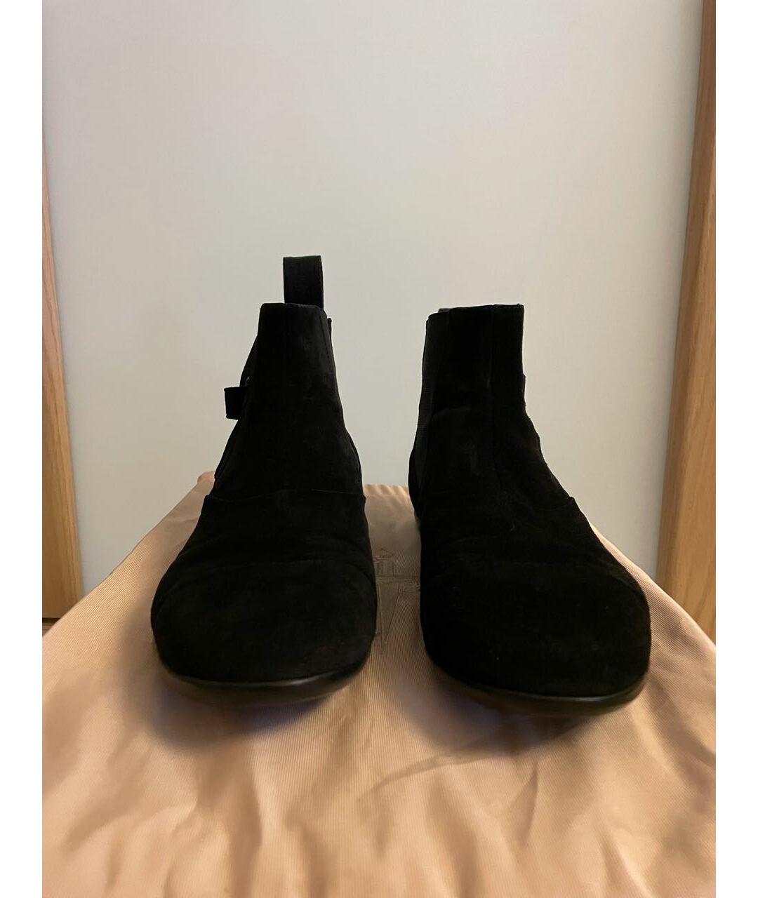 CESARE PACIOTTI Черные замшевые высокие ботинки, фото 4
