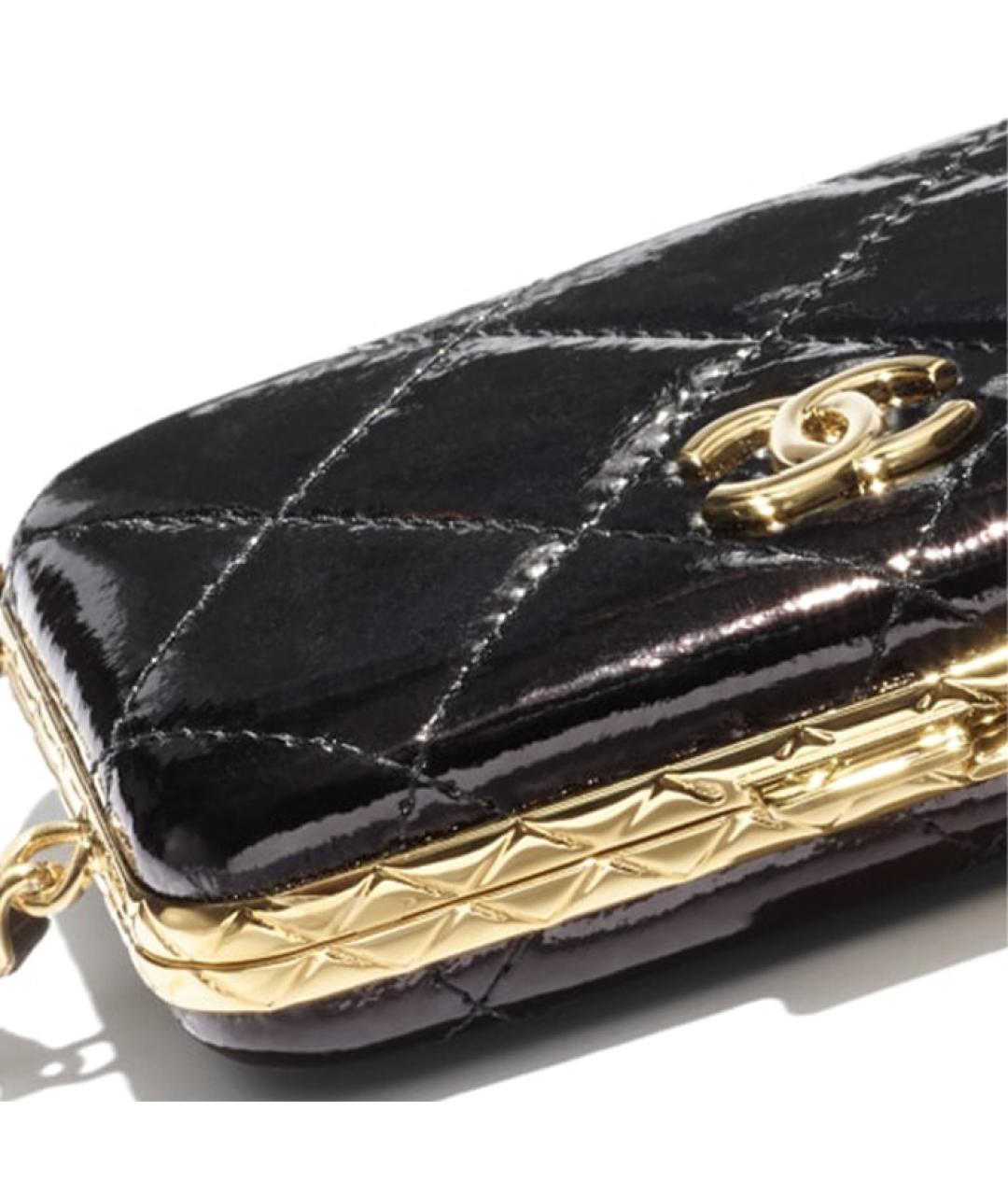 CHANEL Черная кожаная сумка через плечо, фото 4