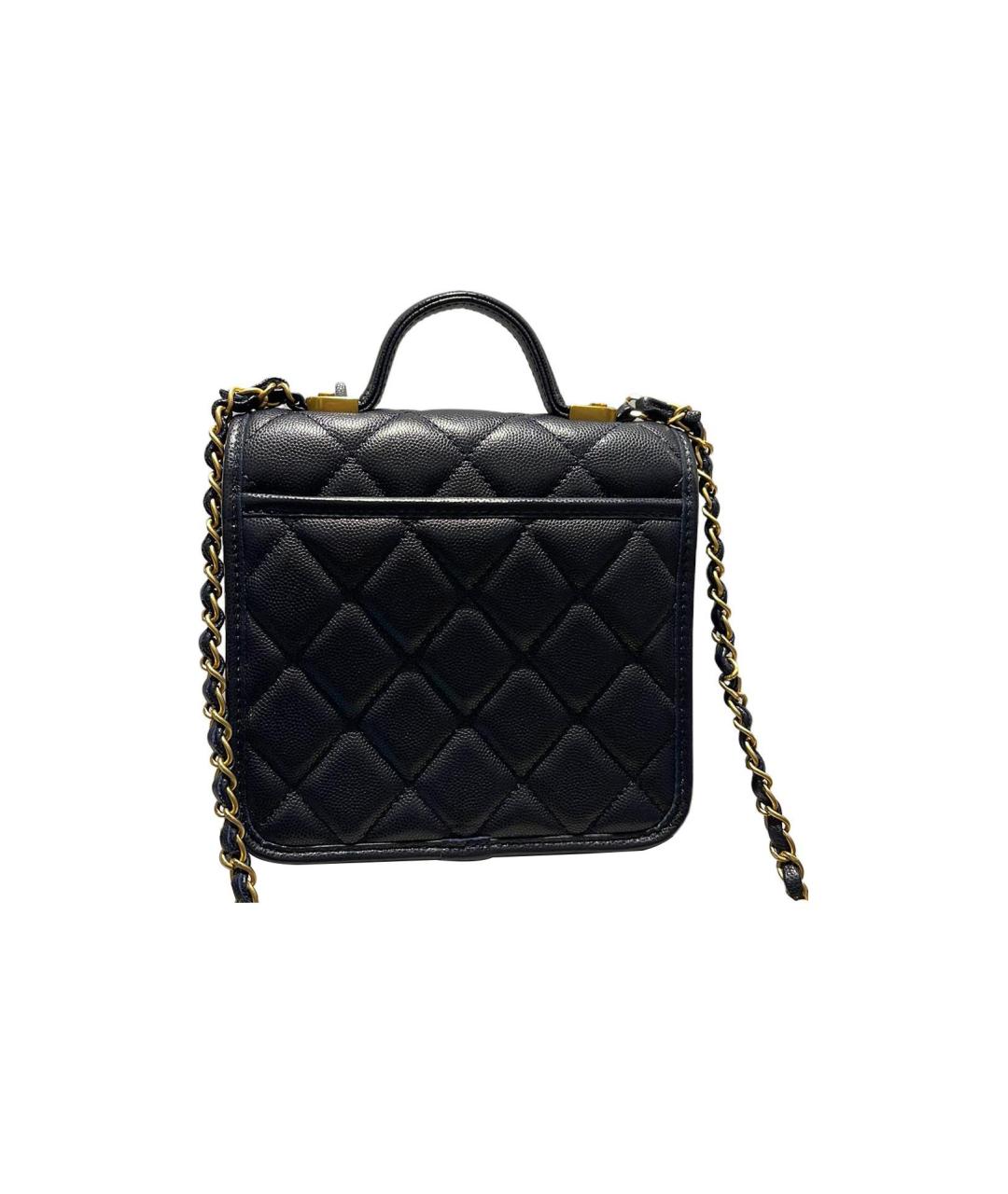 CHANEL Черная кожаная сумка через плечо, фото 2