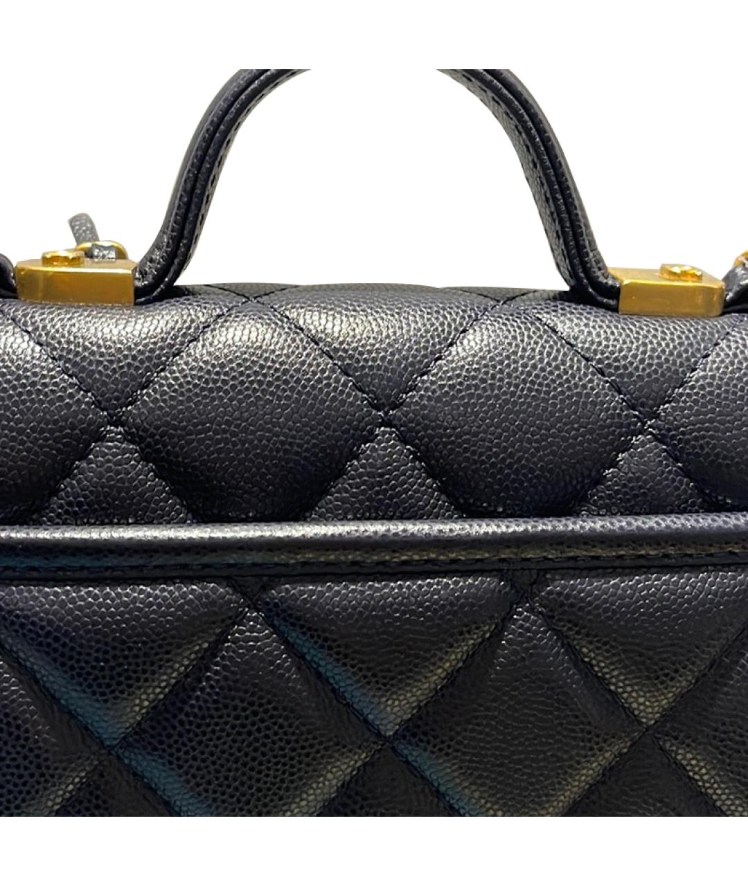 CHANEL Черная кожаная сумка через плечо, фото 3