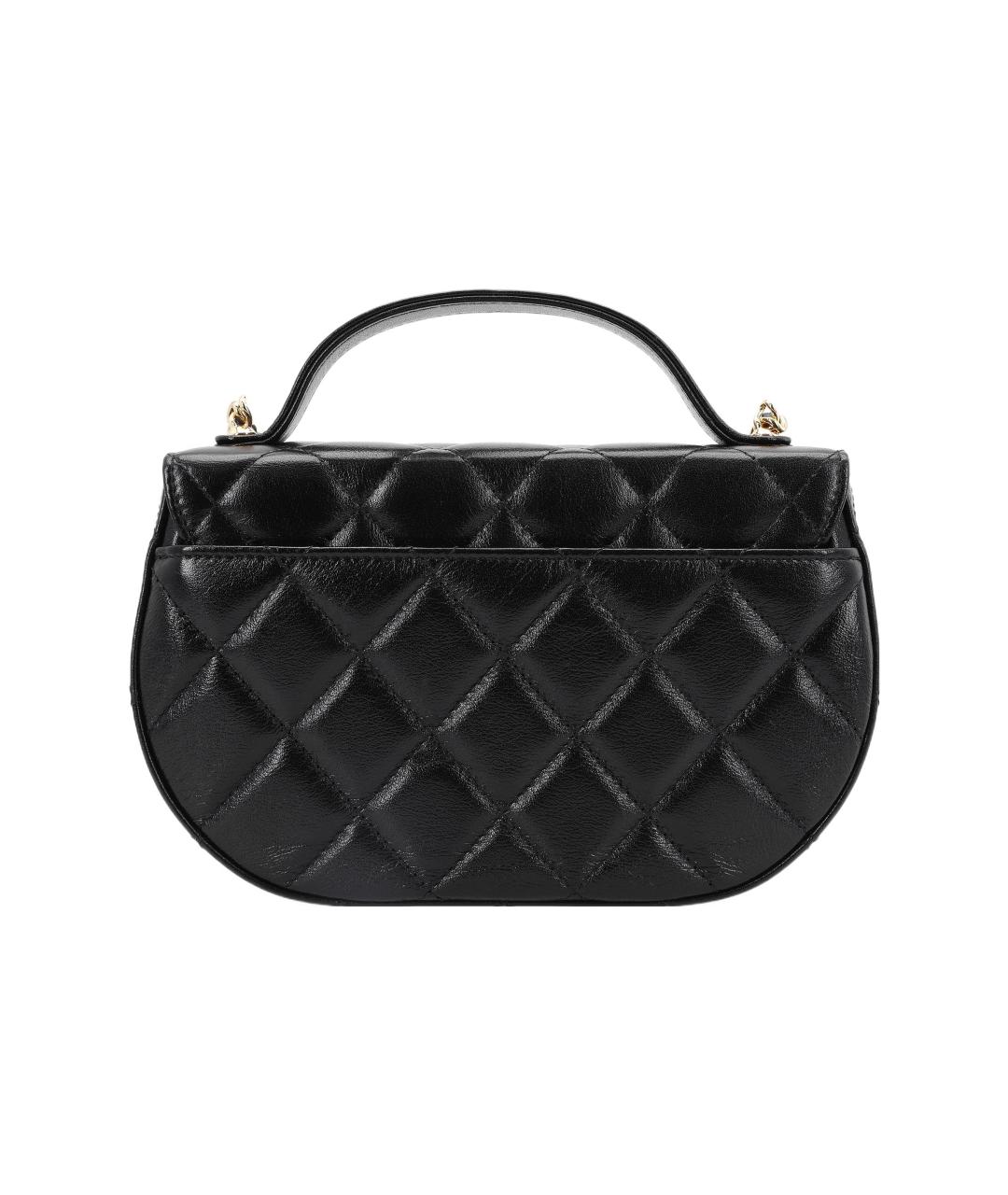 CHANEL Черная кожаная сумка через плечо, фото 3