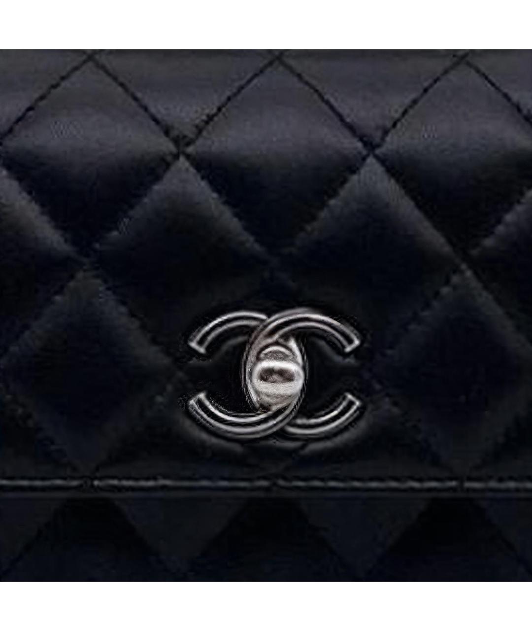 CHANEL Черная кожаная сумка через плечо, фото 5