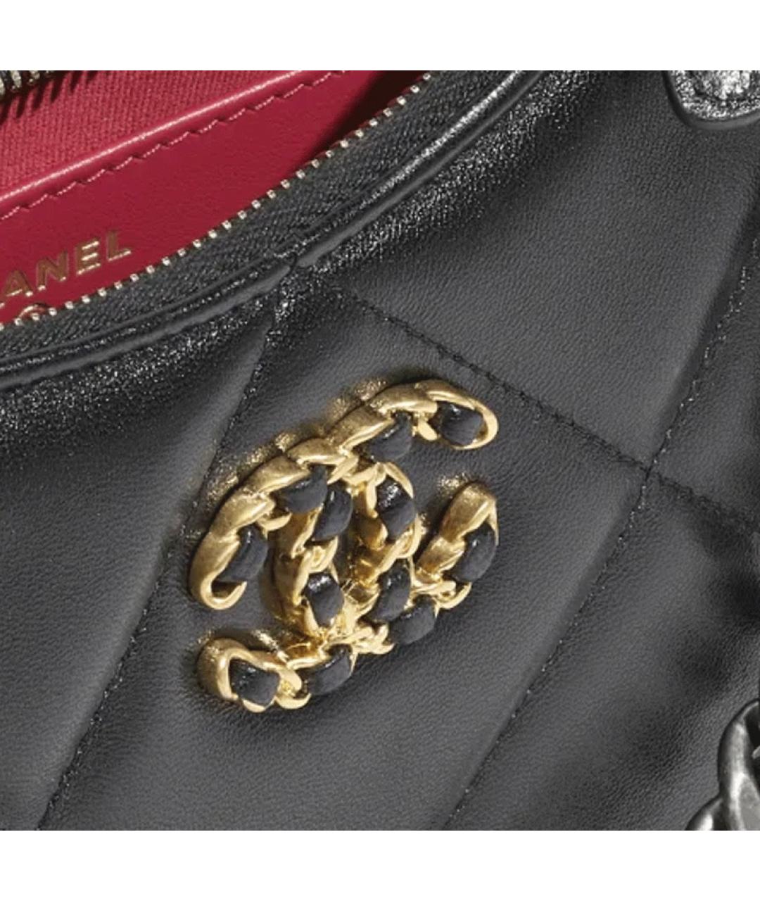 CHANEL Черная кожаная сумка через плечо, фото 4