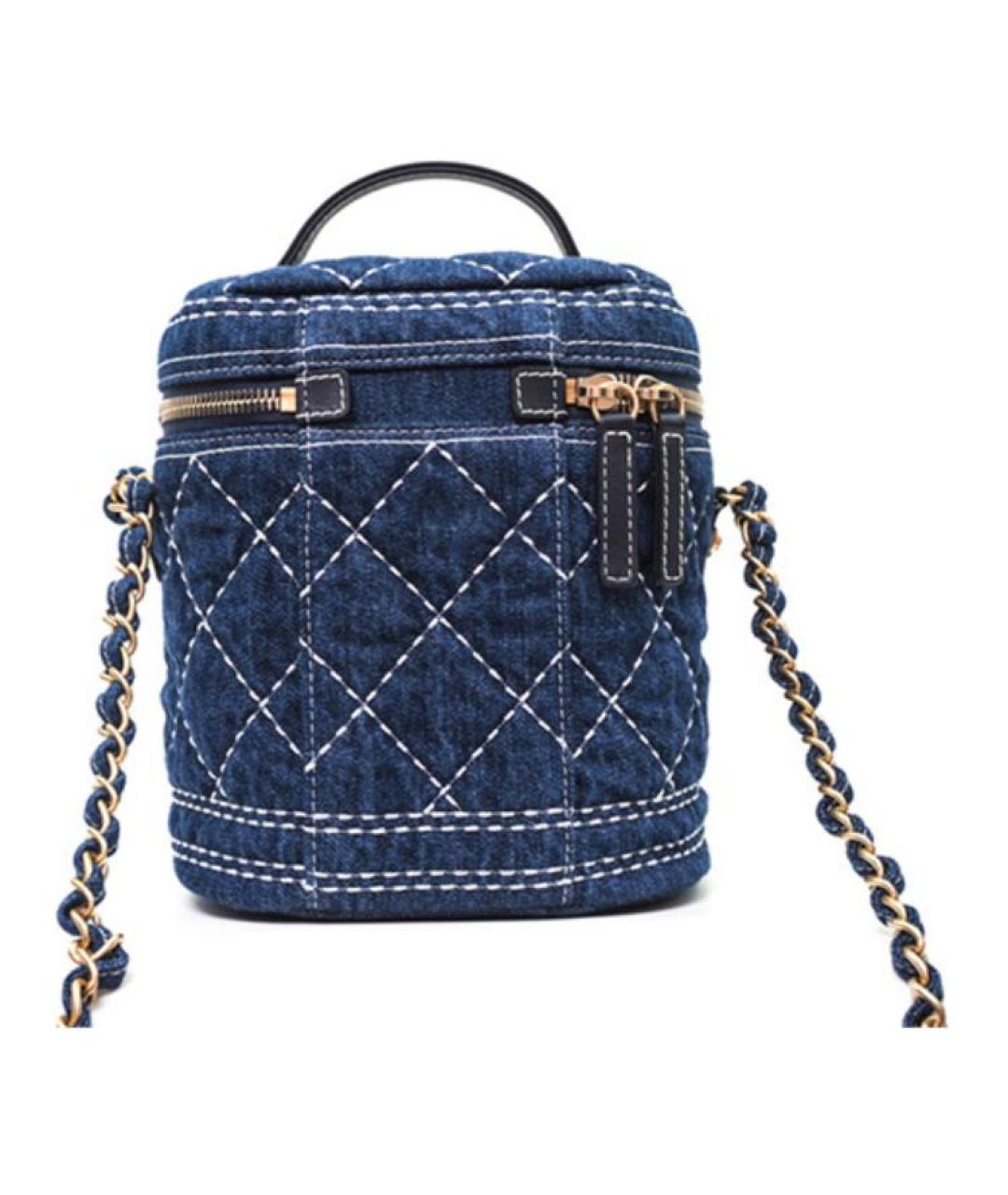 CHANEL Синяя сумка через плечо, фото 2