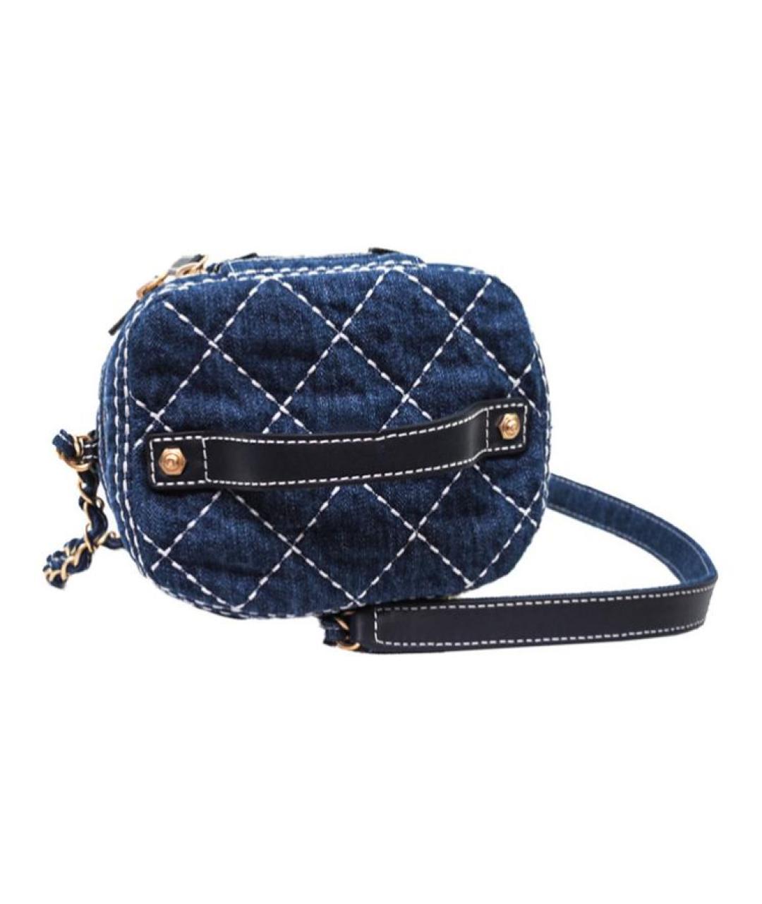 CHANEL Синяя сумка через плечо, фото 3