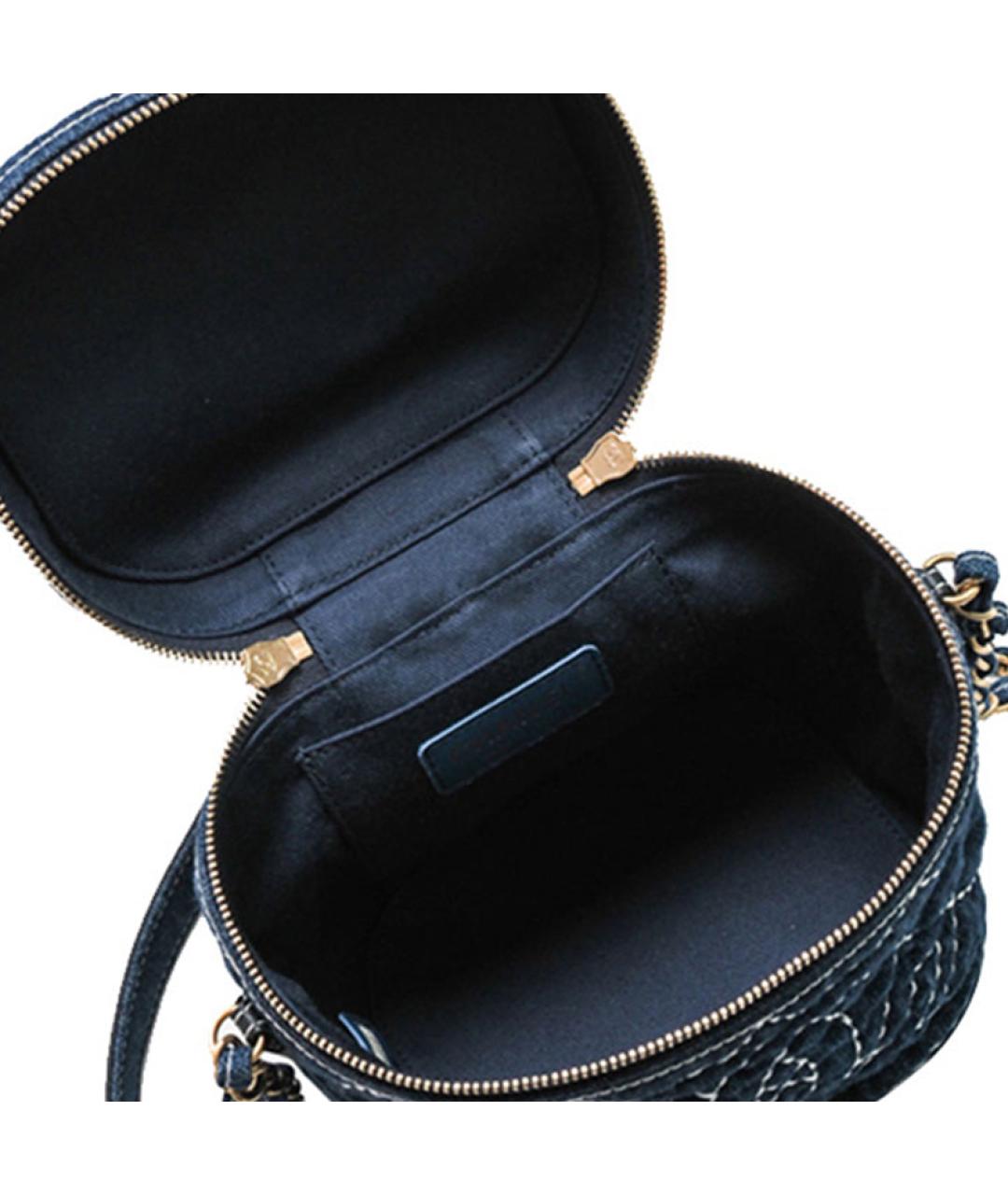 CHANEL Синяя сумка через плечо, фото 4