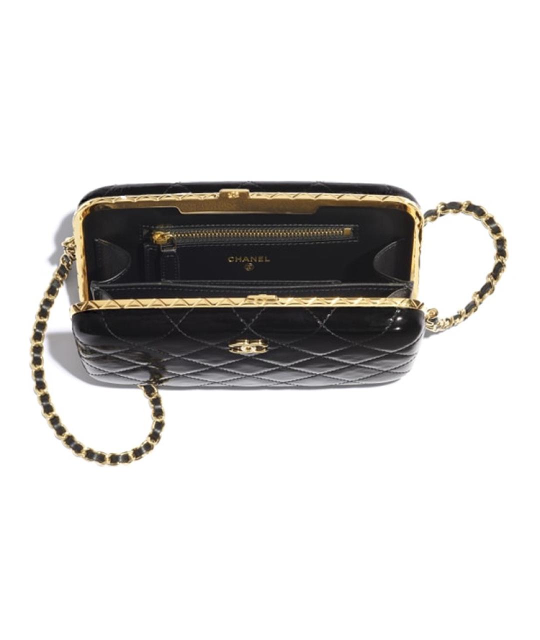 CHANEL Черная кожаная сумка через плечо, фото 2