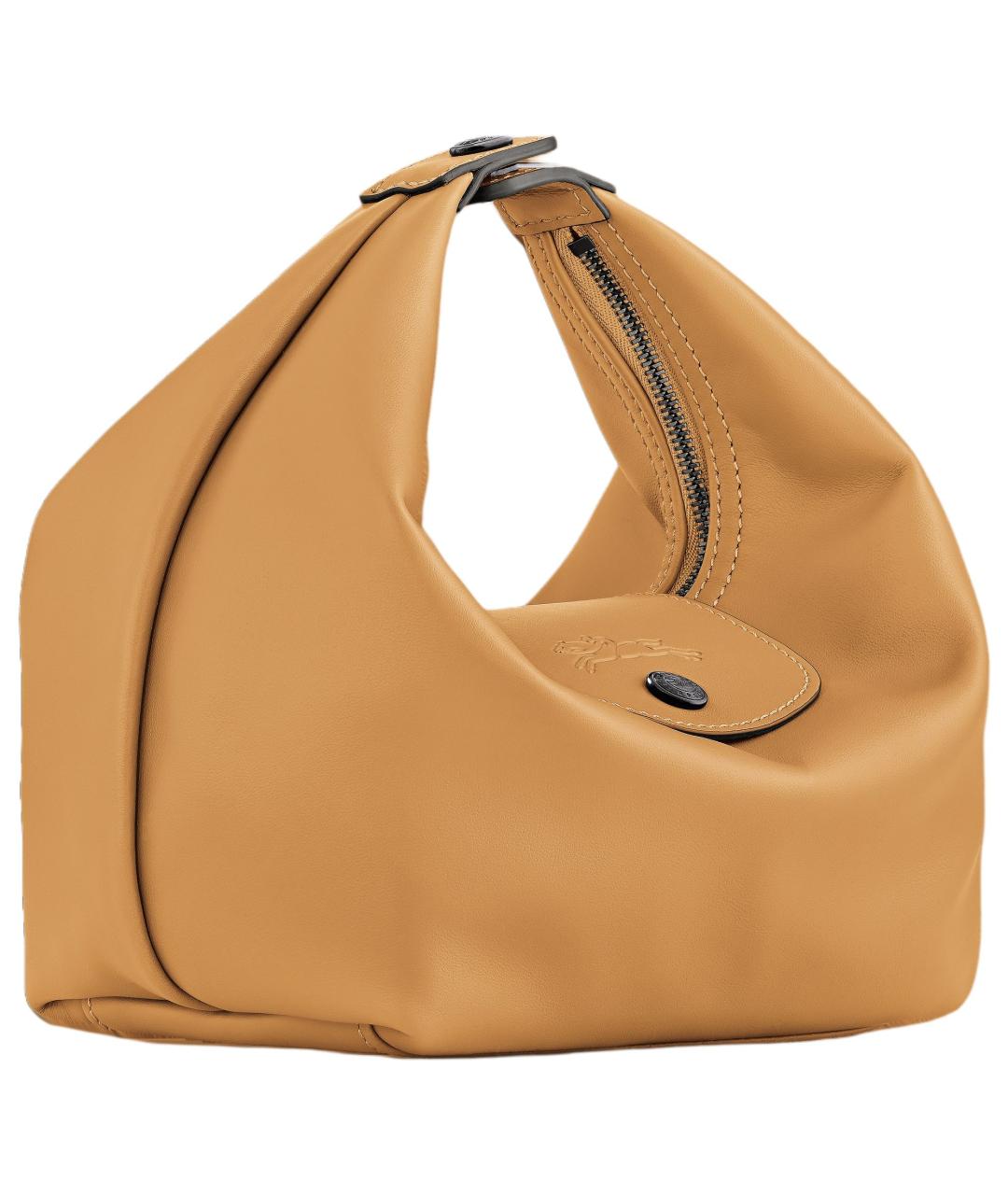 LONGCHAMP Желтая сумка с короткими ручками, фото 2