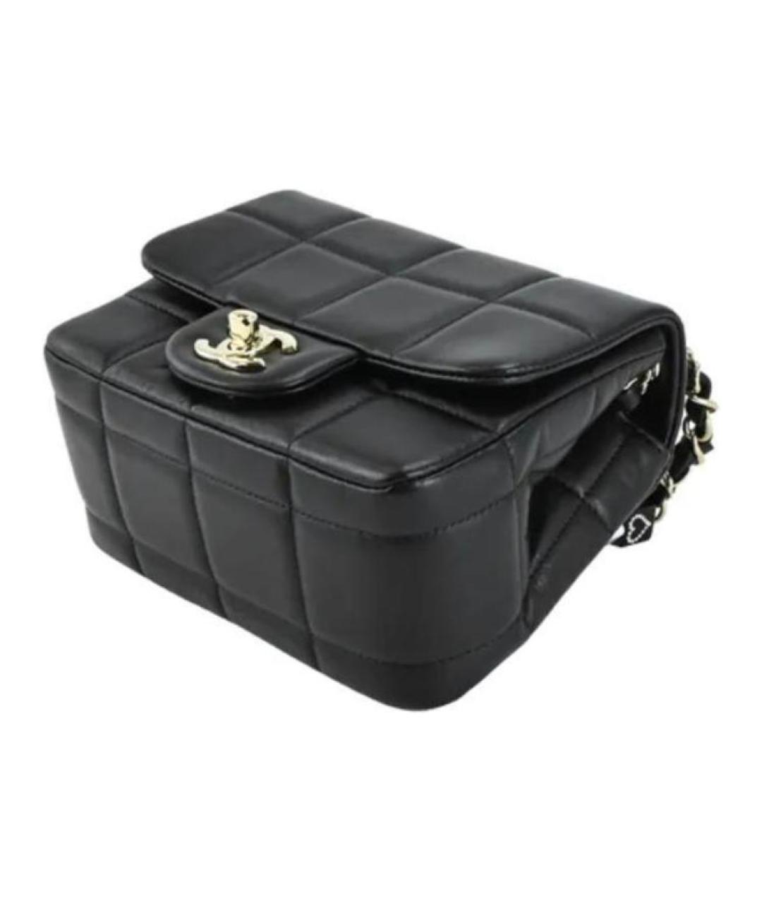 CHANEL Черная кожаная сумка через плечо, фото 4