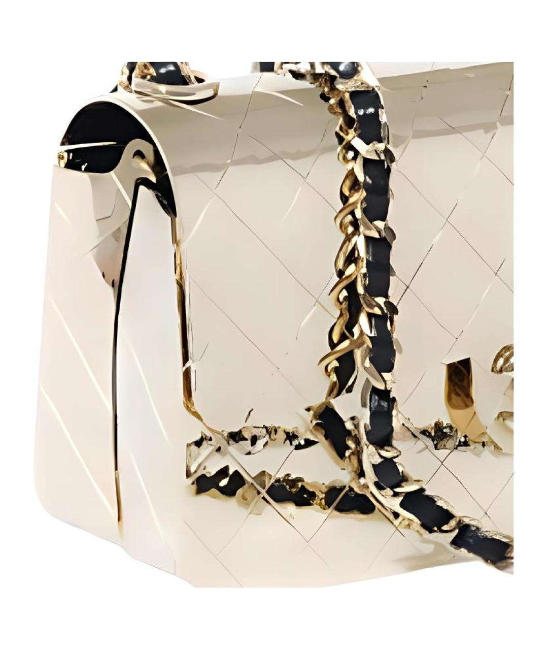 CHANEL Золотая сумка через плечо, фото 4