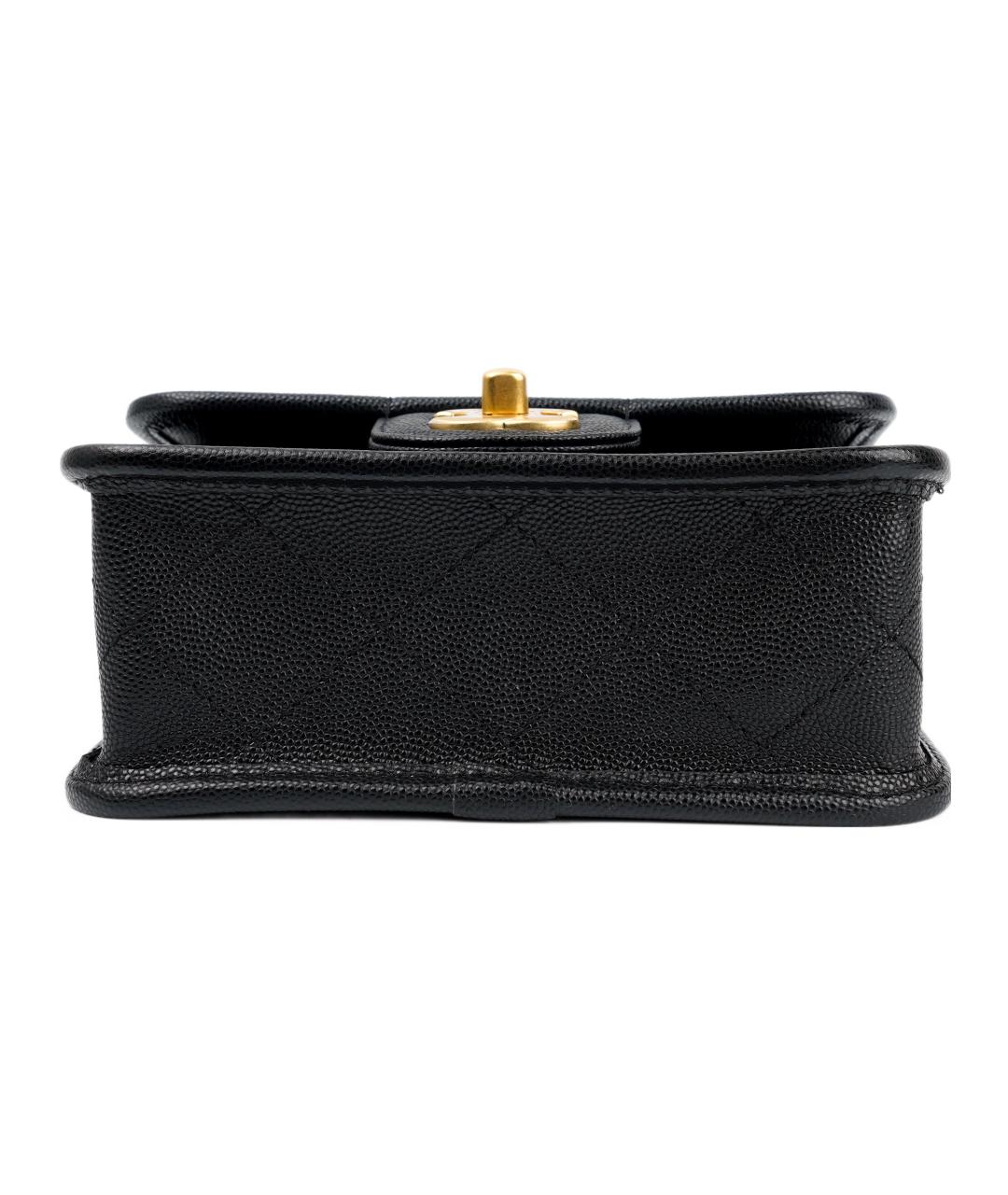 CHANEL Черная кожаная сумка через плечо, фото 4