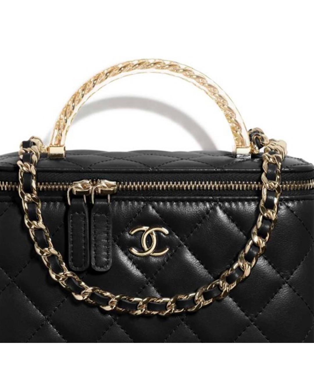 CHANEL Черная кожаная сумка через плечо, фото 2