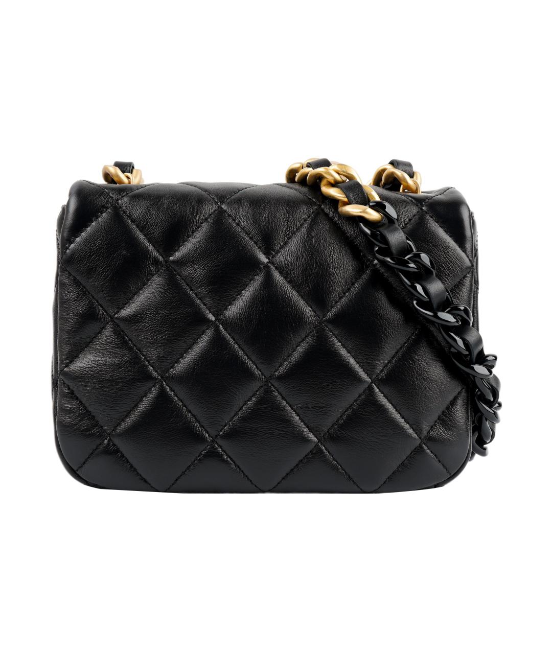 CHANEL Черная кожаная сумка через плечо, фото 2