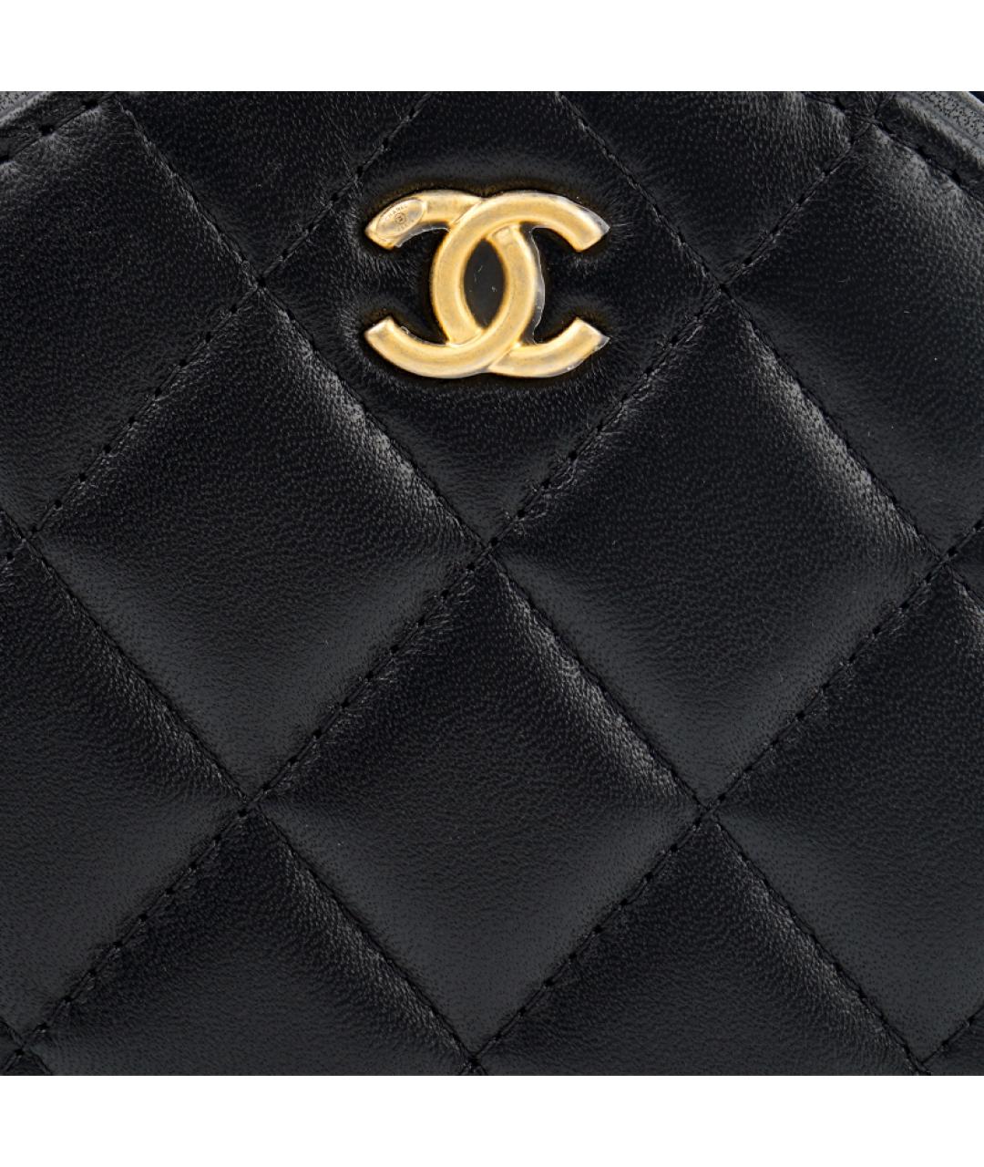 CHANEL Черная кожаная сумка через плечо, фото 5