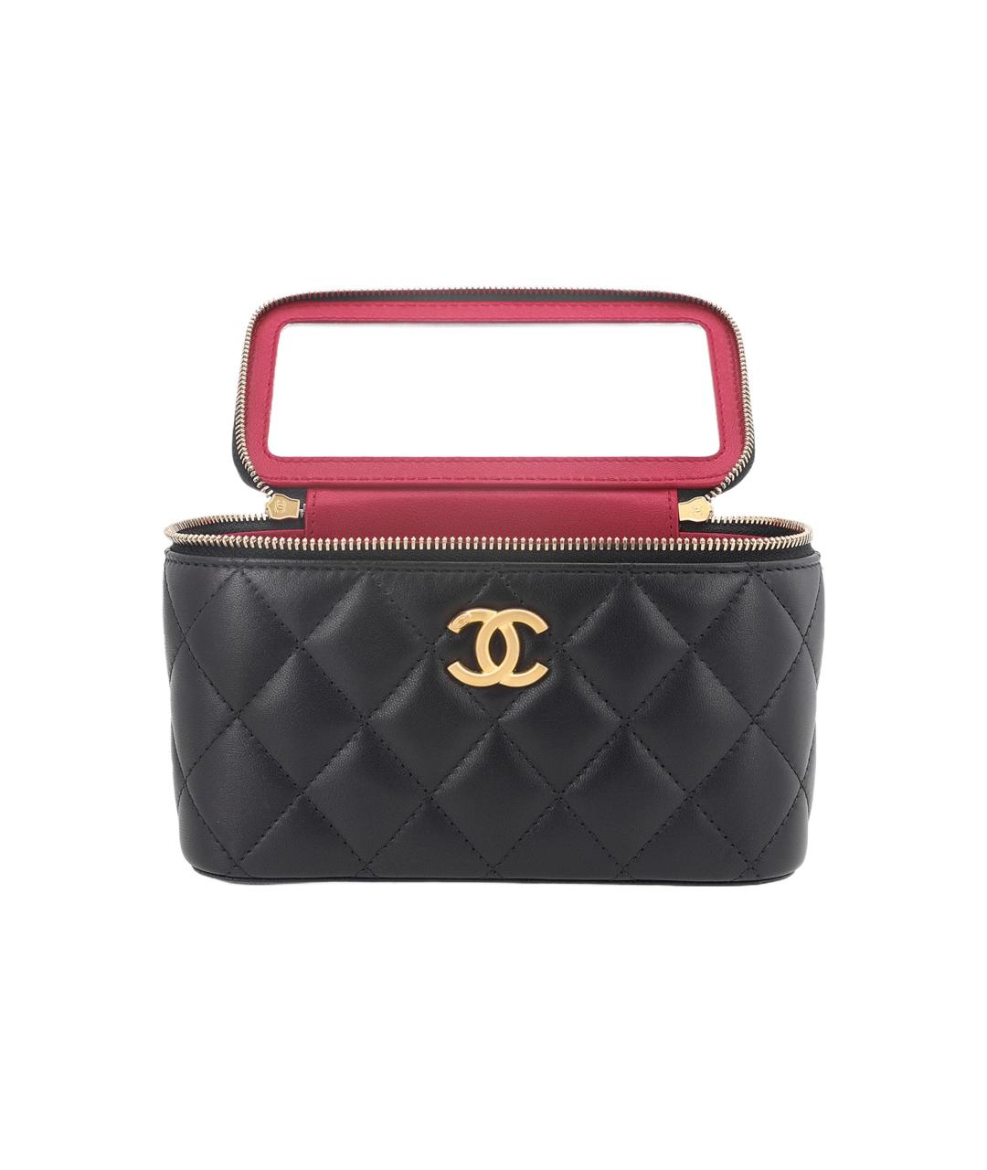 CHANEL Черная кожаная сумка через плечо, фото 5