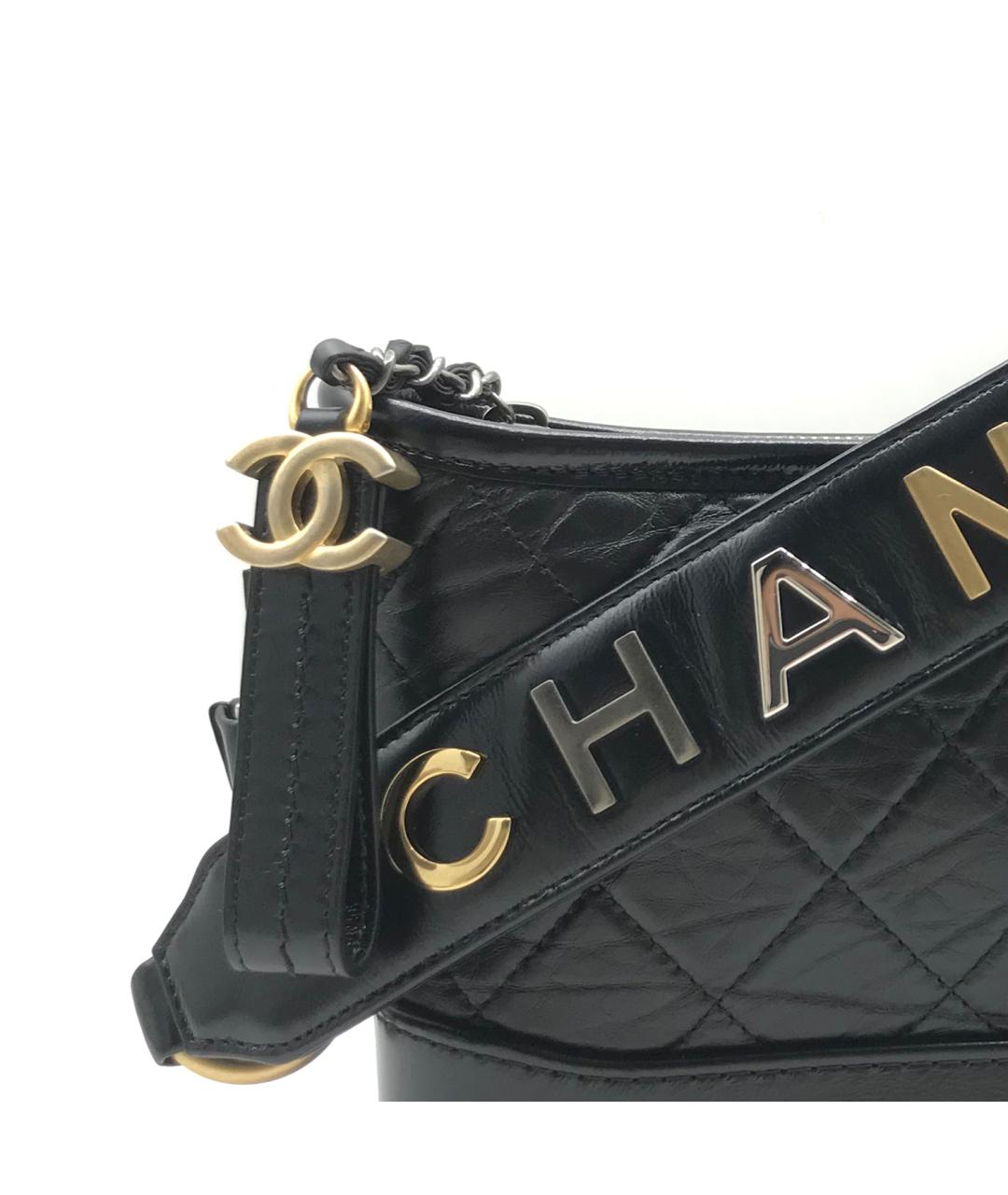 CHANEL Черная кожаная сумка через плечо, фото 4