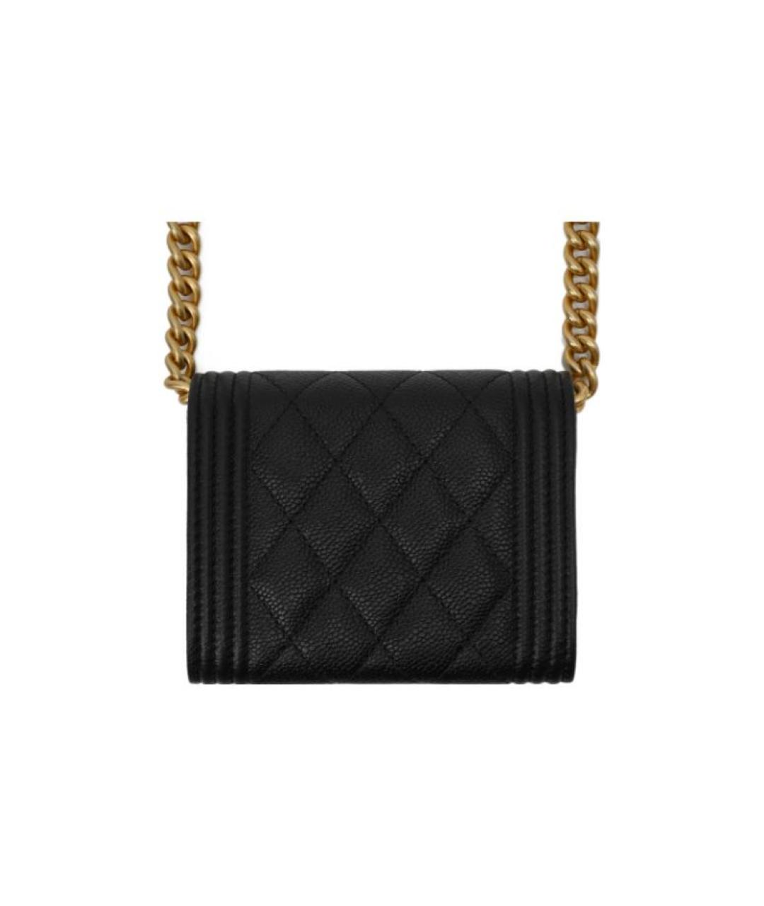 CHANEL Черная кожаная сумка через плечо, фото 4