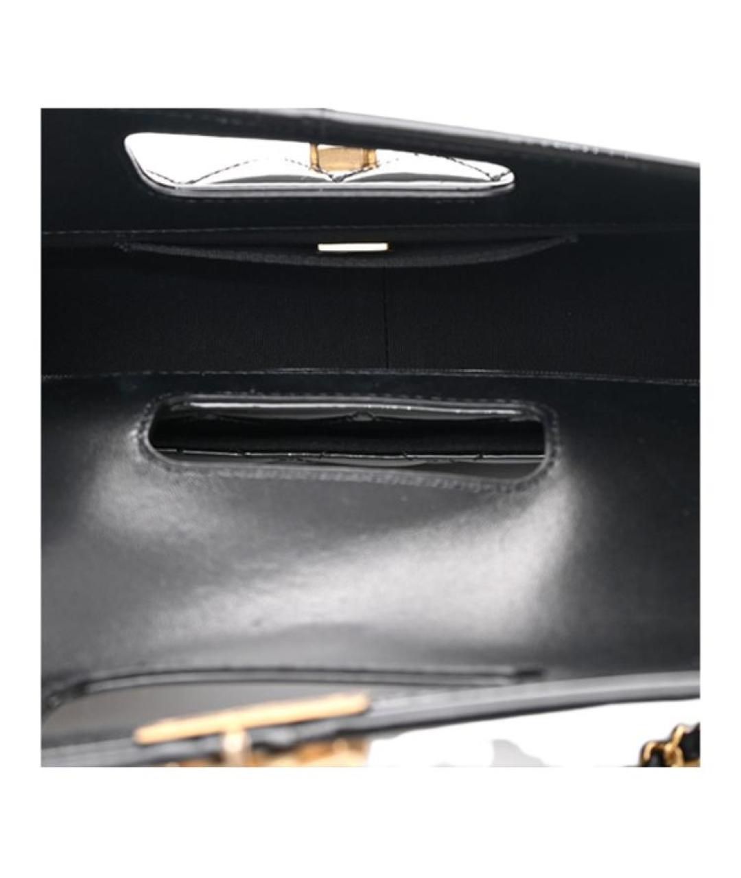 CHANEL Черная кожаная сумка через плечо, фото 4