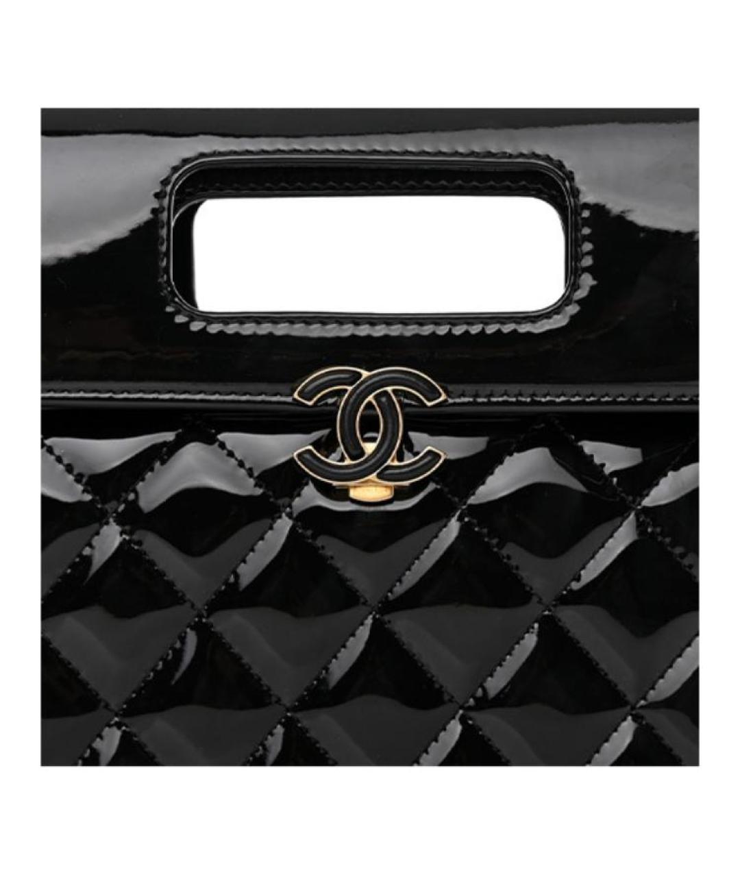 CHANEL Черная кожаная сумка через плечо, фото 6