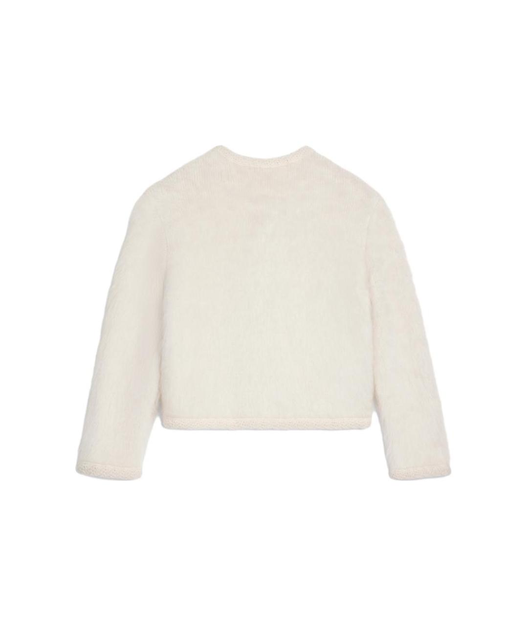 CELINE Бежевый шерстяной джемпер / свитер, фото 2