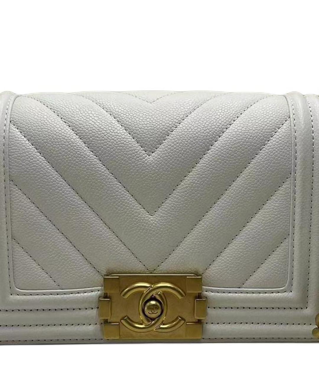 CHANEL Белая сумка через плечо, фото 2