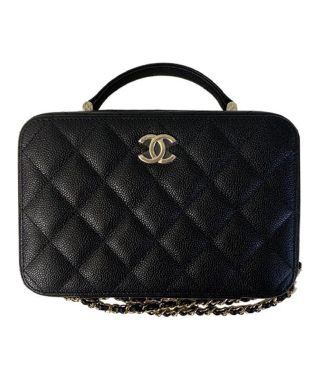 CHANEL Черная кожаная косметичка, фото 1