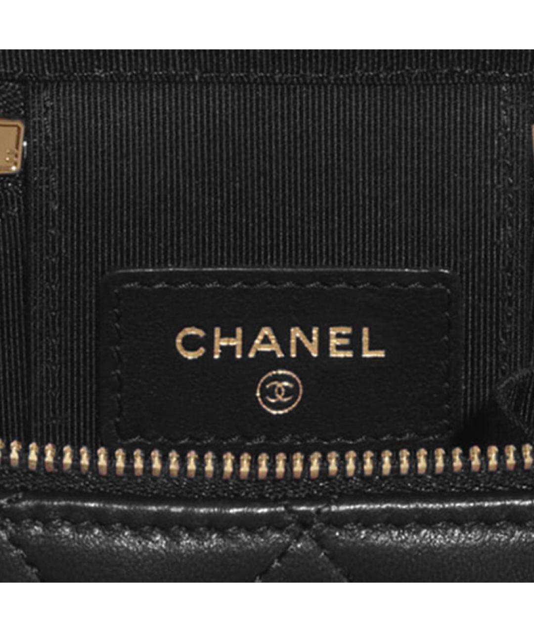 CHANEL Черная кожаная сумка через плечо, фото 6