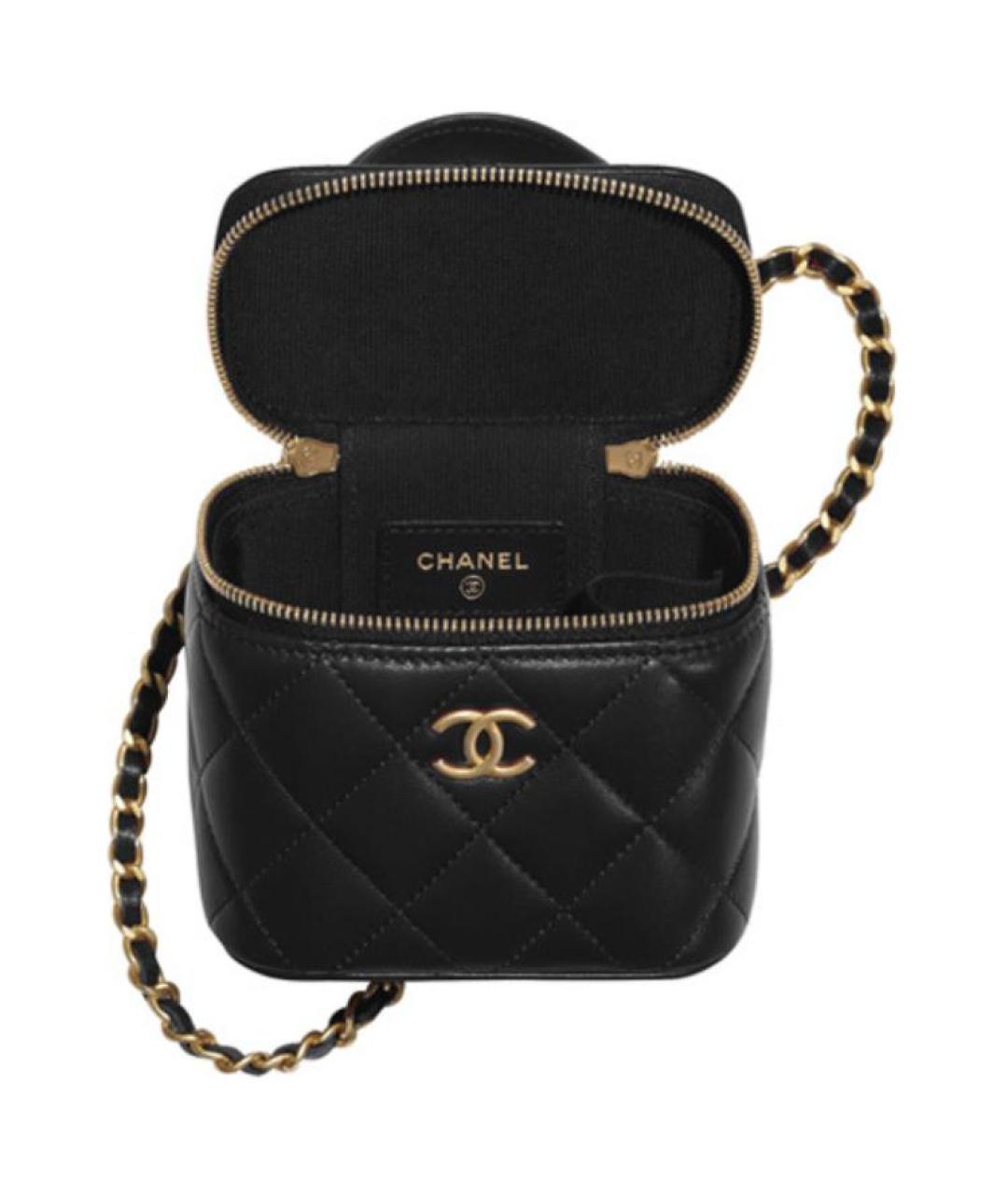 CHANEL Черная кожаная сумка через плечо, фото 4